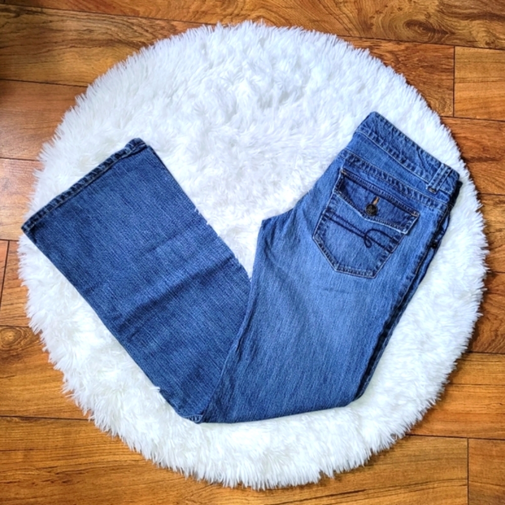 Personal Identity womens Bootcut Jeans with flap pockets
